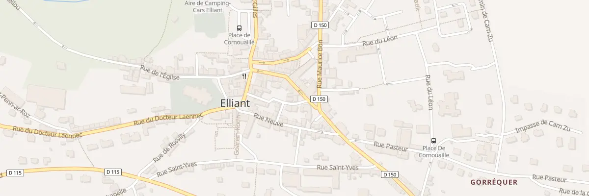 Plan du 12 Rue de la Mairie à Elliant
