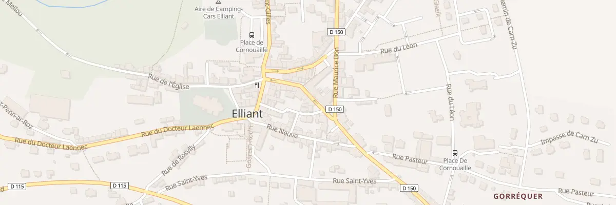 Plan du 10 Rue de la Mairie à Elliant