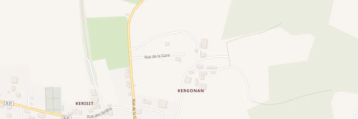 Plan du 20 Rue de La Gare au Cloître-Pleyben