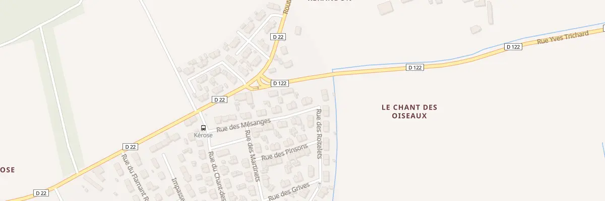 Plan du 20 Rue des Mésanges à Concarneau