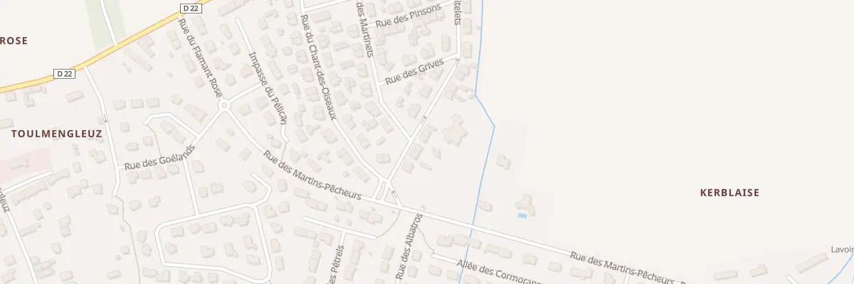 Plan du 38 Rue des Roitelets à Concarneau