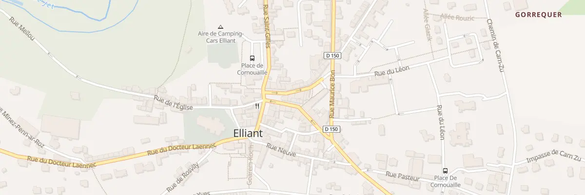 Plan du 1 Rue de la Mairie à Elliant