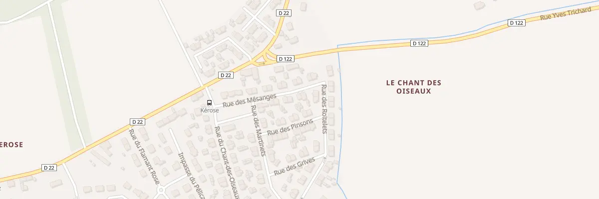 Plan du 11 Rue des Mésanges à Concarneau