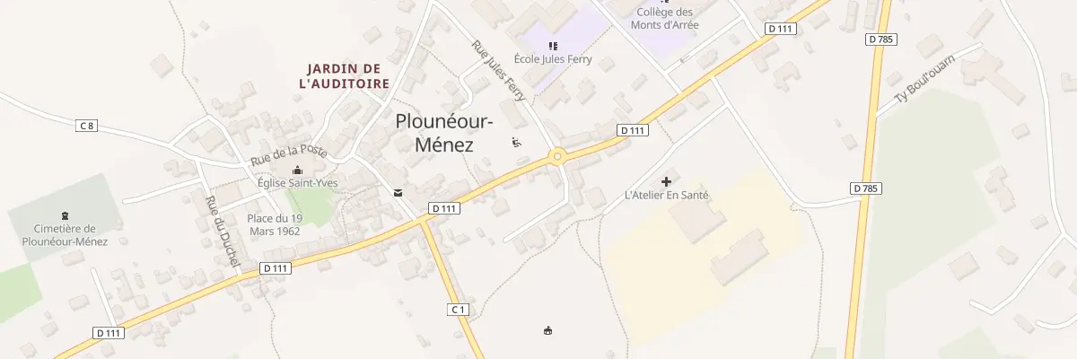 Plan du 17 Rue de la Libération à Plounéour-Ménez