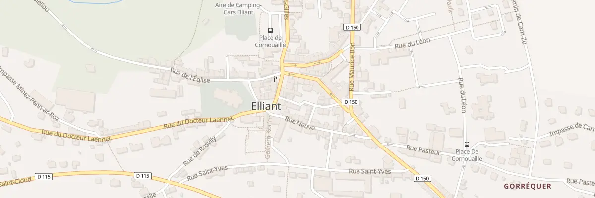 Plan du 1 Cour Le Reste à Elliant