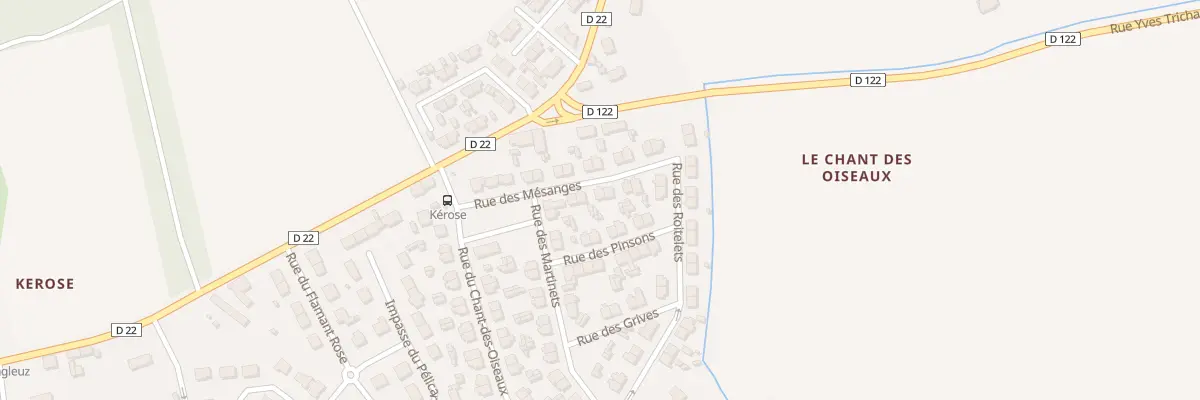 Plan du 7 Rue des Mésanges à Concarneau