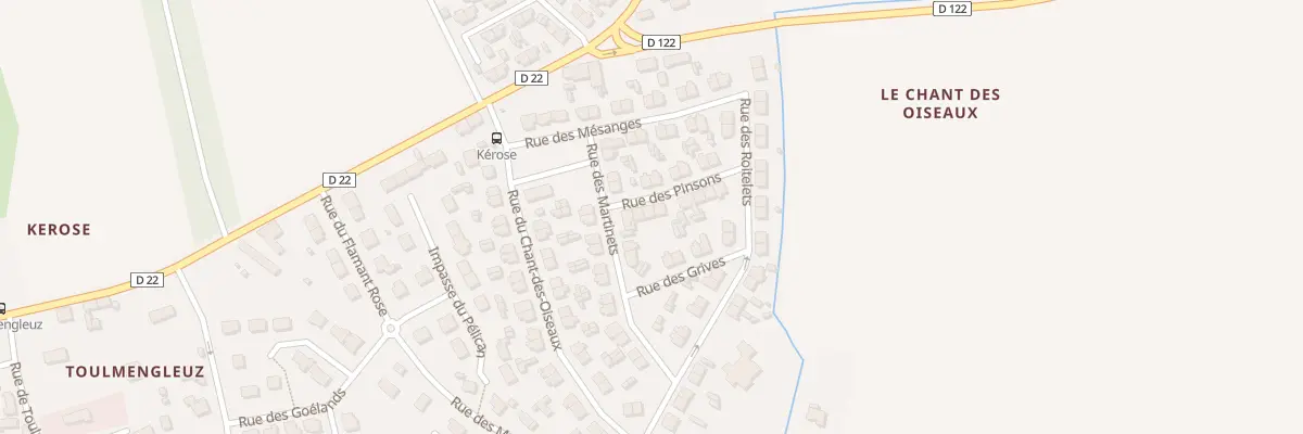 Plan du 5 Rue des Pinsons à Concarneau