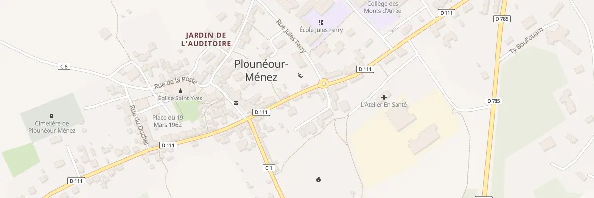 Plan du 19 Rue de la Libération à Plounéour-Ménez