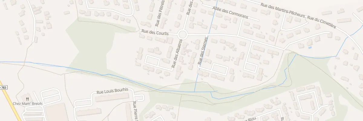 Plan du 13 Rue des Albatros à Concarneau