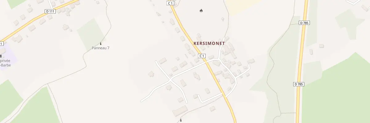 Plan du 52 Kersimonet à Plounéour-Ménez