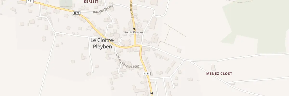 Plan du 14 Rue de la Mairie au Cloître-Pleyben