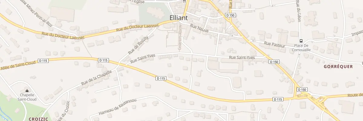 Plan du 21 Rue Saint-Yves à Elliant