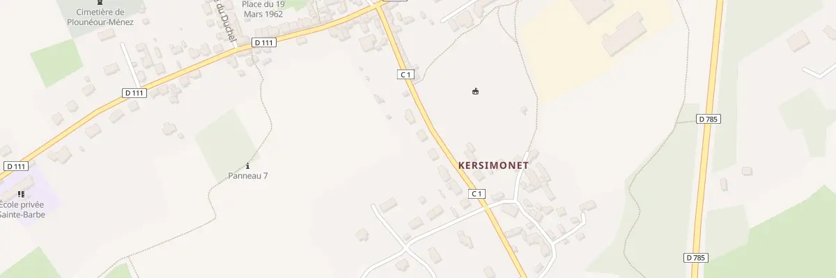 Plan du 4 Rue des Monts d’Arrée à Plounéour-Ménez
