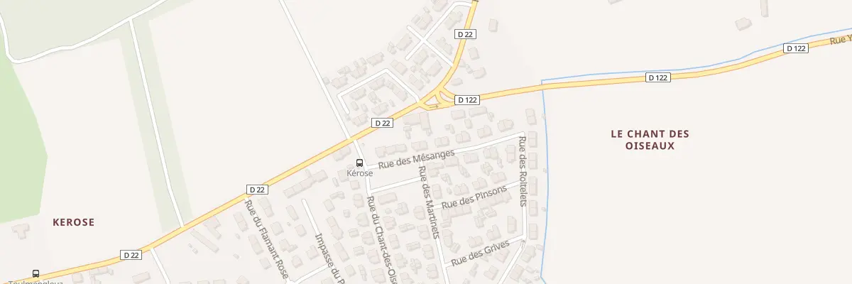Plan du 6 Rue des Mésanges à Concarneau