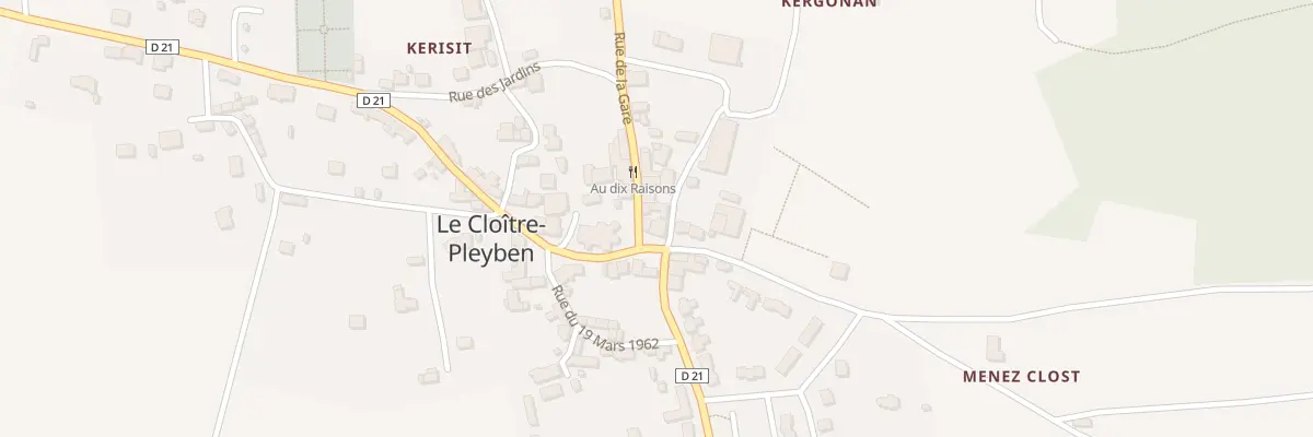Plan du 4 Pl de l’Eglise au Cloître-Pleyben