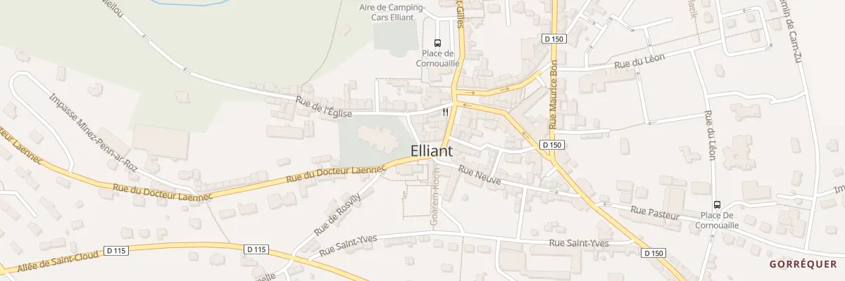 Plan du 1 Pl de la Liberte à Elliant