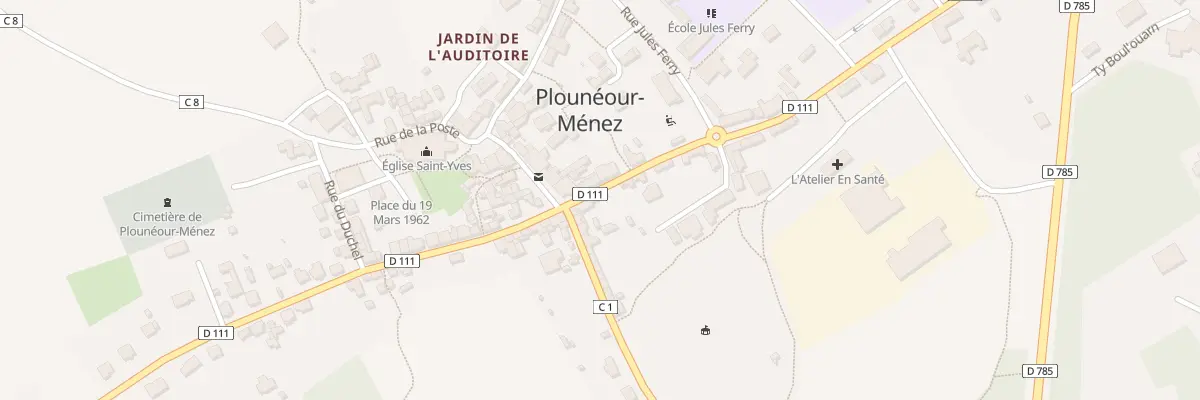 Plan du 27 Rue de la Libération à Plounéour-Ménez
