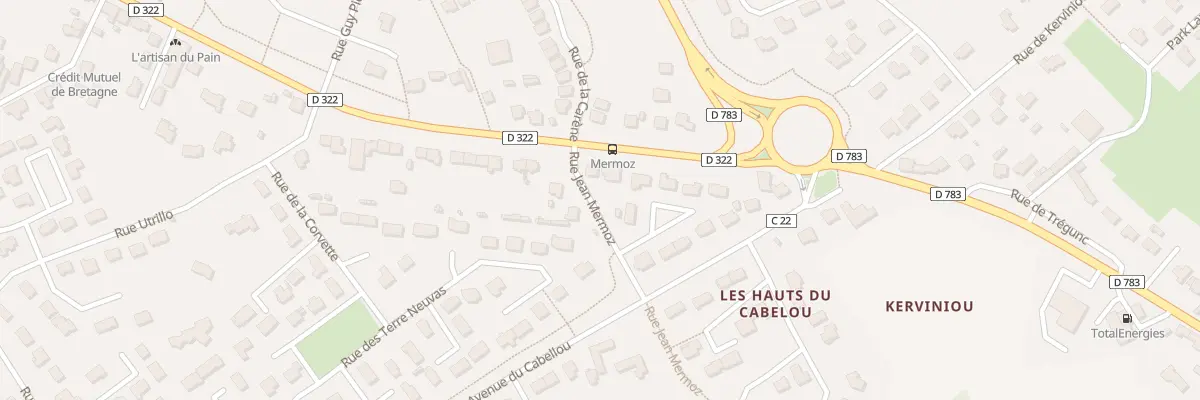 Plan du 177 Rue de Trégunc à Concarneau