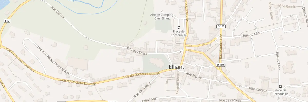Plan du 8 Rue de l’Eglise à Elliant