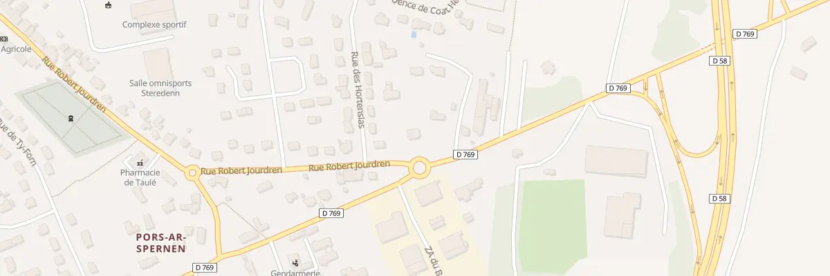 Plan du 61 Rue Robert Jourdren à Taulé