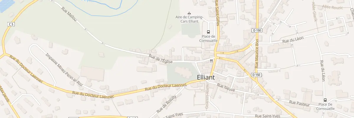 Plan du 10 Rue de l’Eglise à Elliant