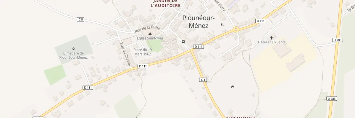 Plan du 39 Rue de la Libération à Plounéour-Ménez