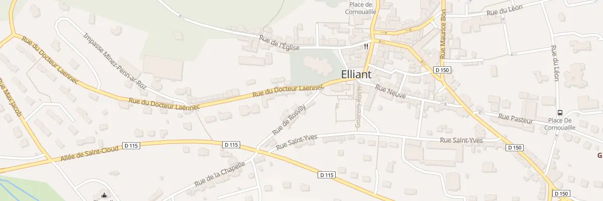 Plan du 3 Rue du Doc Laennec à Elliant