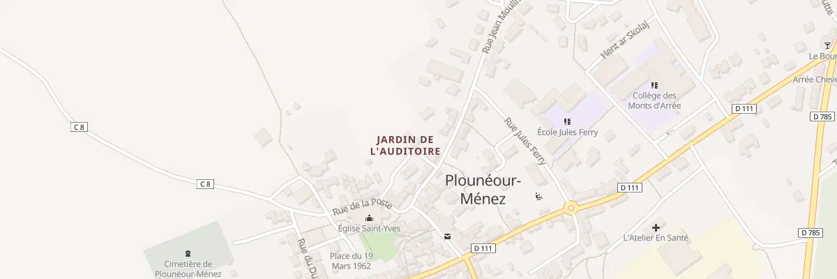 Plan du 7 Rue Jean Moulin à Plounéour-Ménez