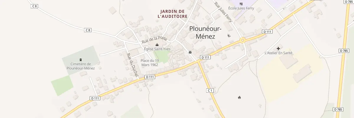 Plan du 32 Rue de la Liberation à Saint-Thégonnec Loc-Eguiner