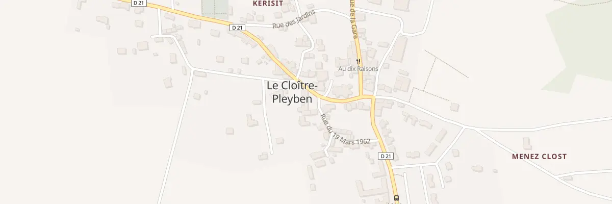Plan du 9 Pl de l’Eglise au Cloître-Pleyben