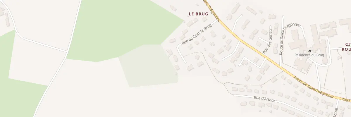 Plan du 8 Coat Ar Brug à Pleyber-Christ