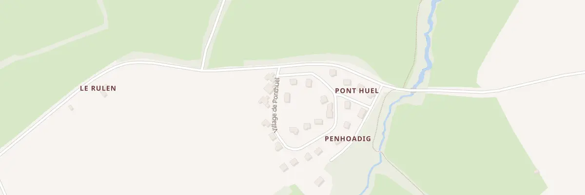 Plan du 3 Vge de Pont-Huel à Sainte-Sève