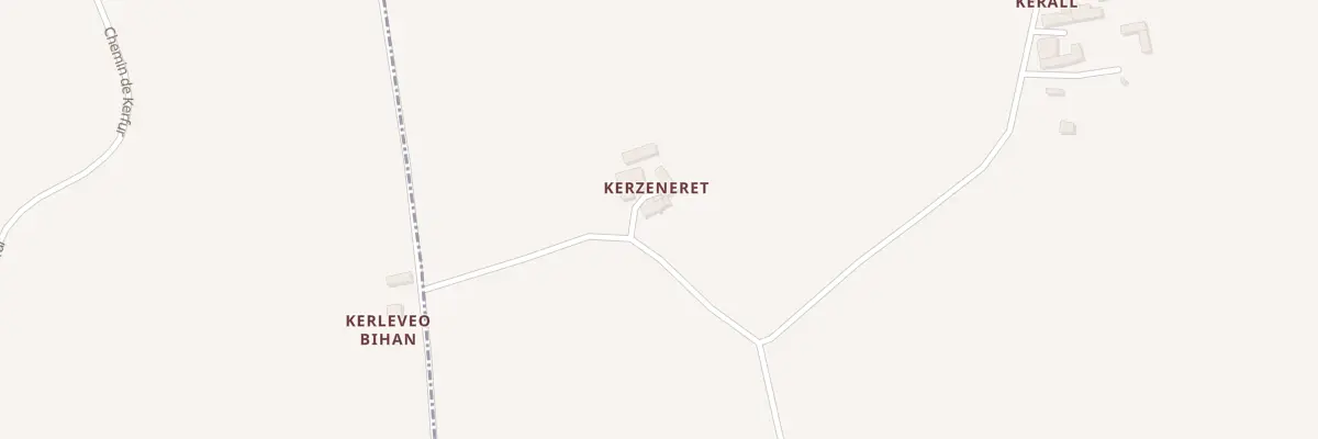 Plan du 220 Kerzeneret à Trégourez