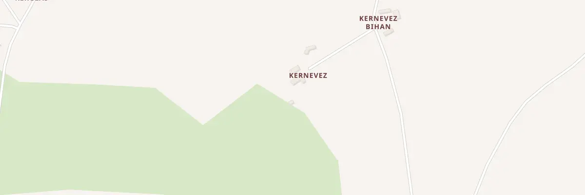 Plan du 214 Guernevez à Trégourez