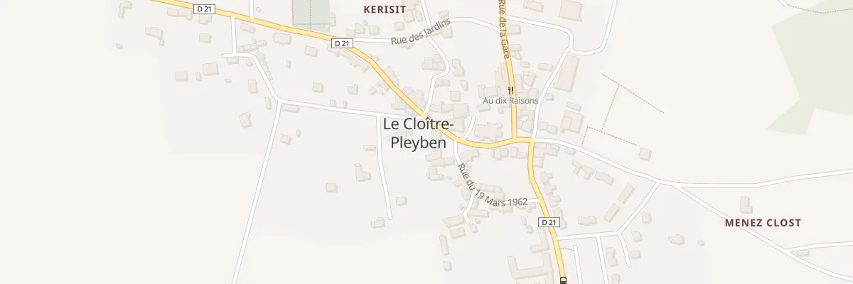 Plan du 7 Pl de l’Eglise au Cloître-Pleyben
