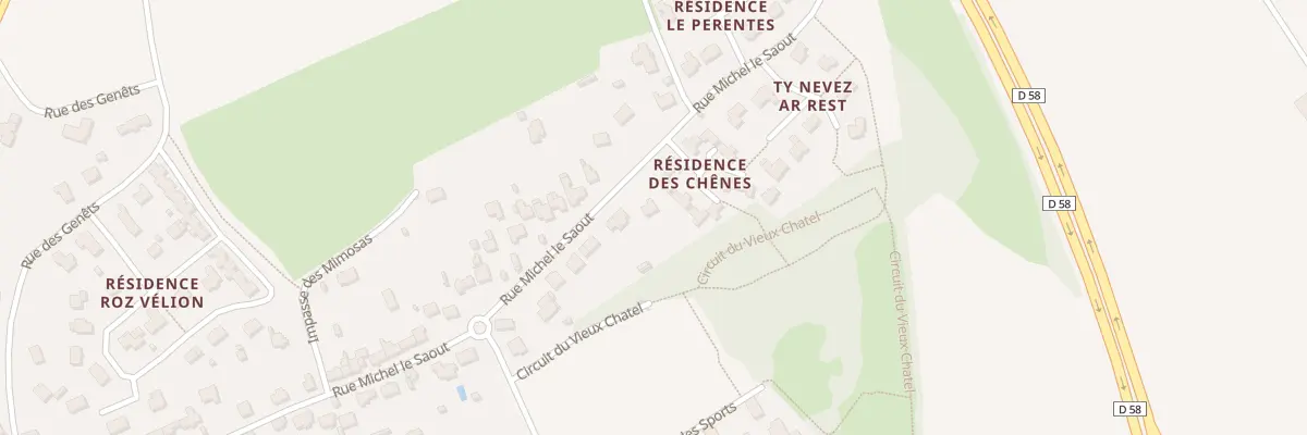 Plan du 6984O Rue Michel Le Saout à Taulé