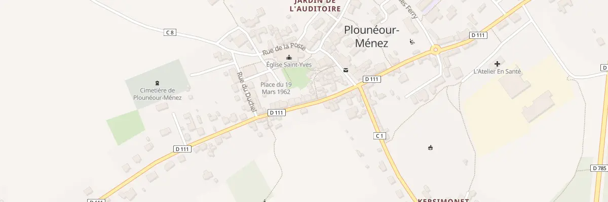 Plan du 40 Rue de la Libération à Plounéour-Ménez