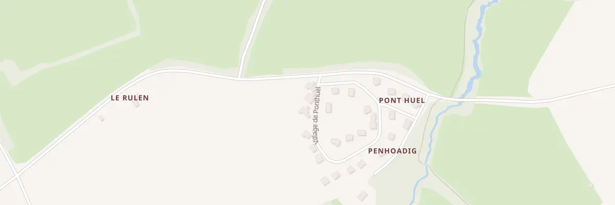 Plan du 2 Vge de Pont-Huel à Sainte-Sève