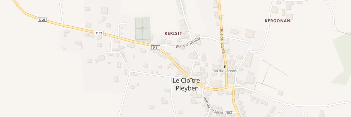 Plan du 6 Rue de Brasparts au Cloître-Pleyben