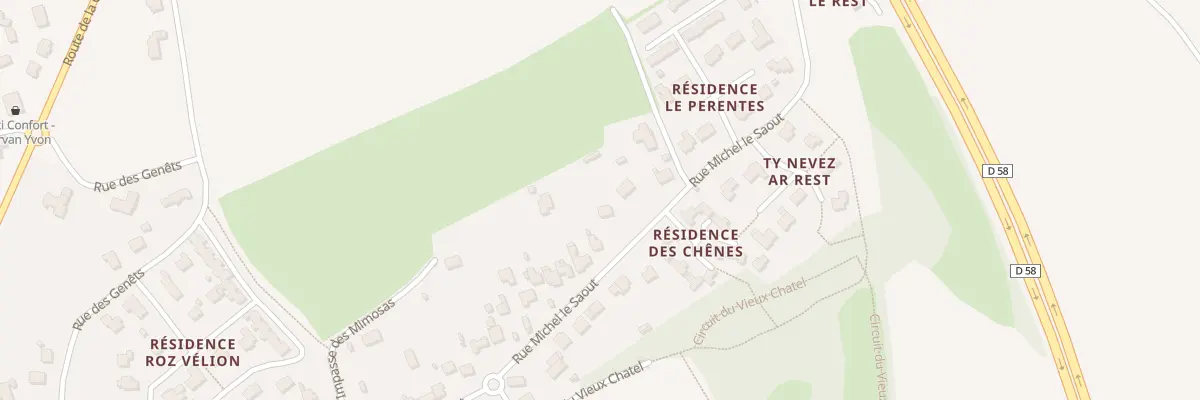 Plan du 77 Rue Michel Le Saout à Taulé