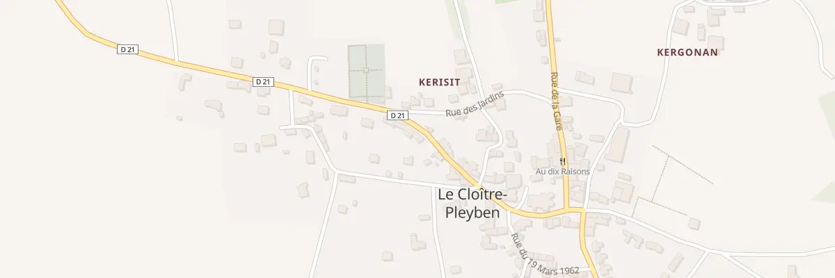 Plan du 5 Rue de Brasparts au Cloître-Pleyben