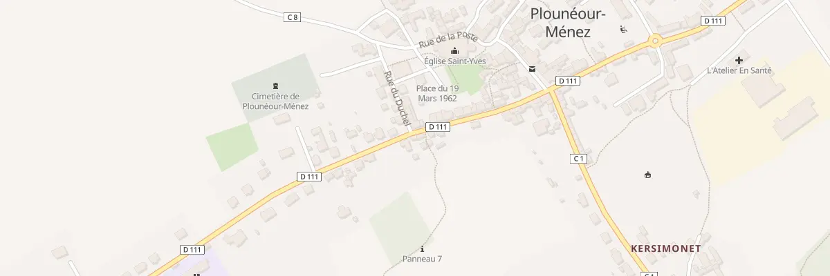 Plan du 51 Rue de la Libération à Plounéour-Ménez
