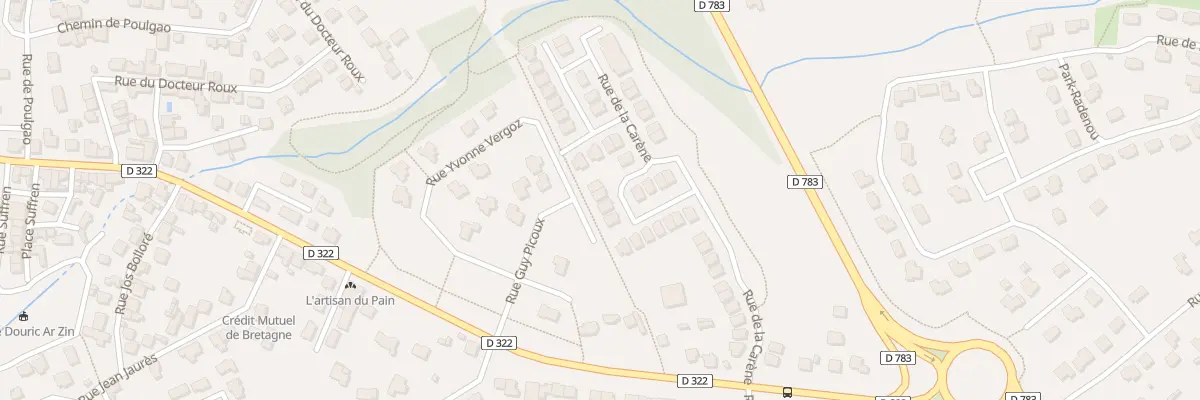 Plan du 22 Rue de la Carene à Concarneau