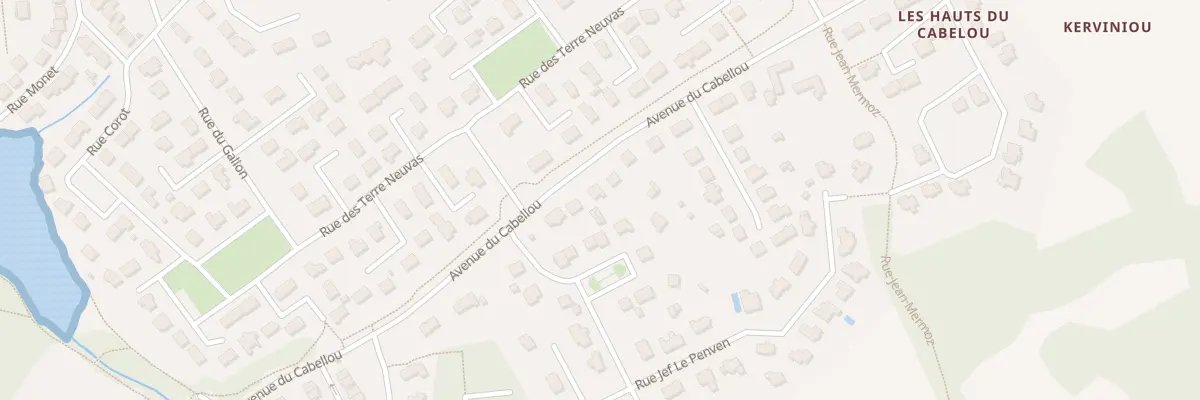 Plan du 41 Av du Cabellou à Concarneau