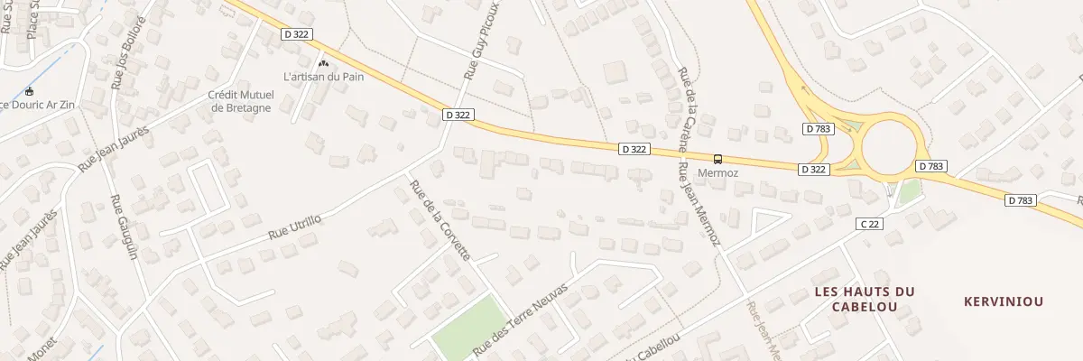 Plan du 161 Rue de Trégunc à Concarneau