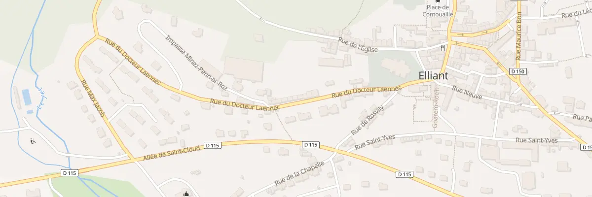 Plan du 18 Rue du Doc Laennec à Elliant