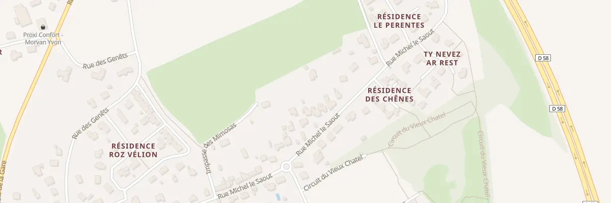 Plan du 67 Rue Michel Le Saout à Taulé