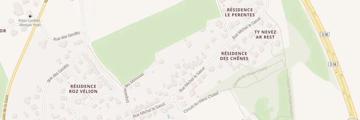 Plan du 65 Rue Michel Le Saout à Taulé