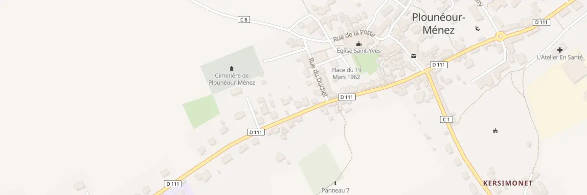 Plan du 58 Rue de la Libération à Plounéour-Ménez