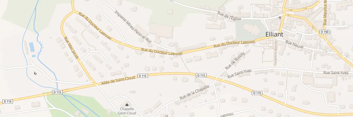 Plan du 13 Rue du Doc Laennec à Elliant